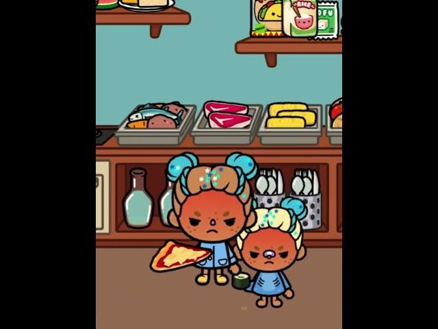Pizza Or Sushi? #tocaboca #trending #subscribe #fyp #viral #roleplay #comedy #funny #twins #love