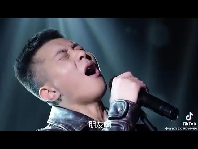 Chinese man singing