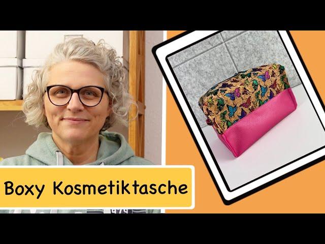 Neue Nähsets Boxy Kosmetiktasche groß nähen / kostenlose Maße