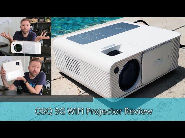 BEST BRIGHT HOME PROJECTOR - OSQ 5G WiFi Projector Review