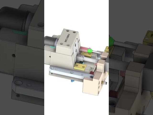 Injection mold The structure of the cylinder core-pulling slider connected in the plastic mold