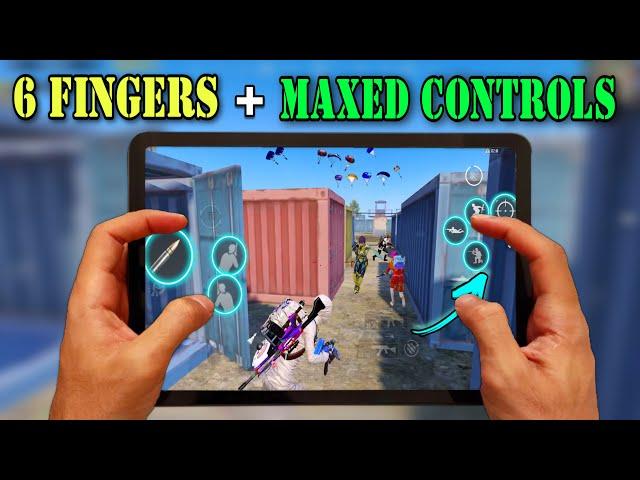 I PLAYED with ADVANCED MAXED 6 FINGERS CONTROLS  IPAD - REXA PUBG MOBILE