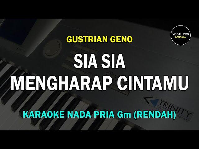 SIA SIA MENGHARAP CINTAMU KARAOKE NADA PRIA/COWOK (RENDAH) GUSTRIAN GENO