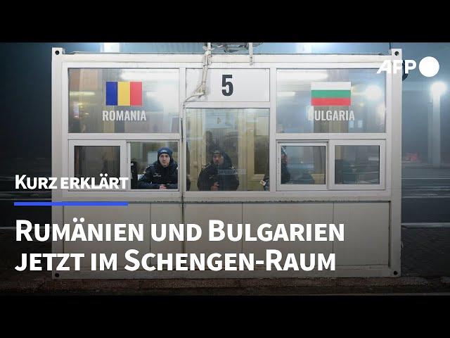 Kurz erklärt: Rumänien und Bulgarien jetzt im Schengen-Raum | AFP