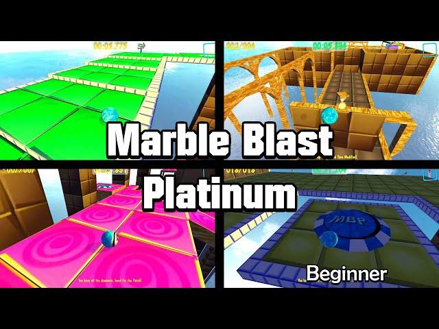 Marble Blast Platinum | All Beginner Levels (With Music)