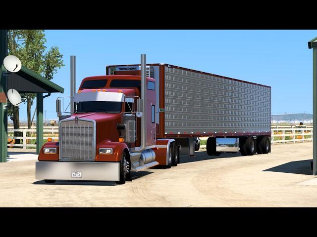 Sun Burn W900 Big CAT 3406E in Nebraska  | 4k | American Truck Simulator | Realistic Driving