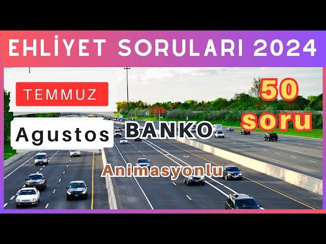 Ehliyet Sınav Soruları 2024 | Temmuz, Ağustos MEB Çıkmış Ehliyet Sorularını Çöz