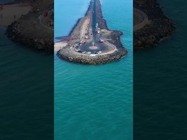 Ancient Road leading to nowhere between Indian Ocean and Arabian sea on either sides