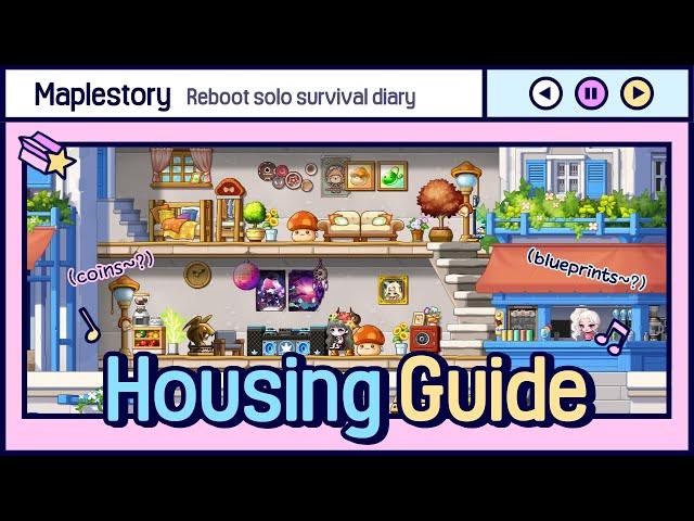 [Maplestory] Housing Guide / My Home / Ep 1~3