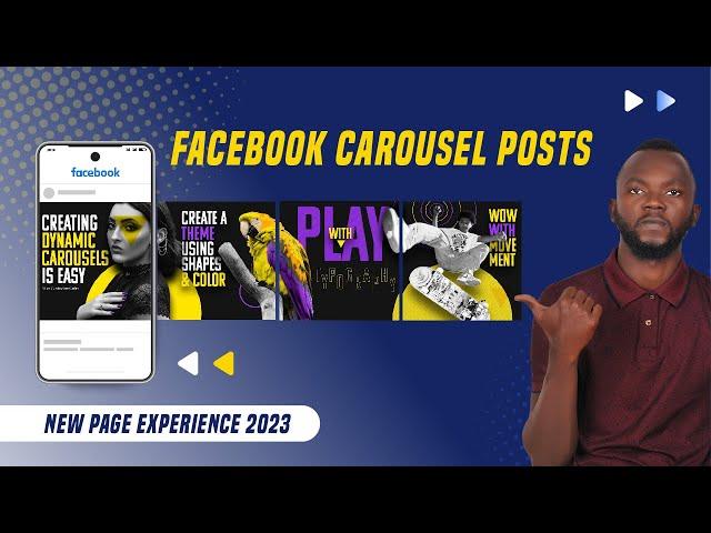 How to create a Carousel Post on a Facebook Business Page | Carousel posts on Facebook 2023