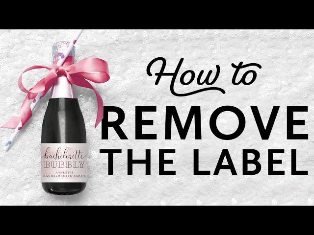 How To Remove Labels from Champagne or Wine Bottles