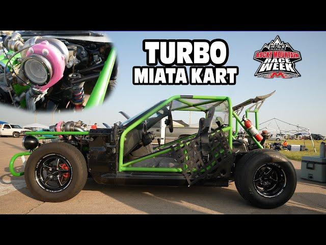 Crazy Turbo Miata Kart Takes On Rocky Mountain Race Week!