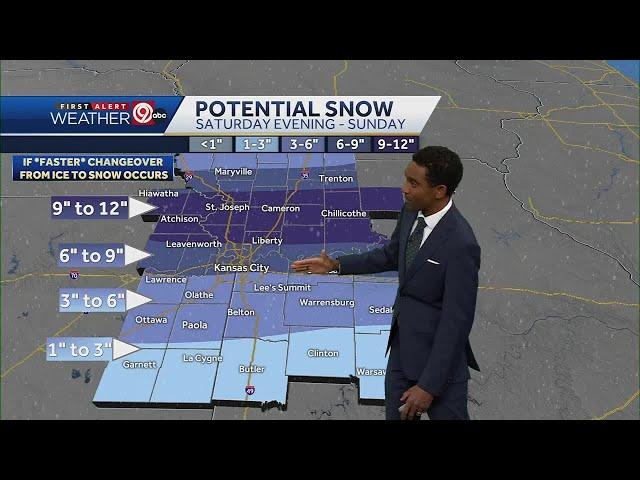 Potential heavy snowfall, ice headed to Kansas City