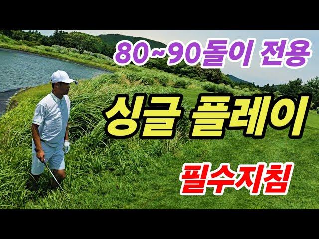 80.90돌이는 모르는 싱글골퍼 기술.(사이프러스)