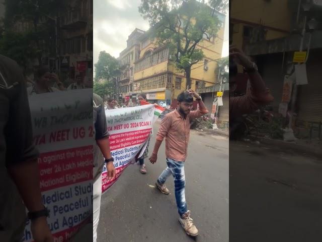 Protest against nta! Neet ug 2024 scam !! #mbbs #neetscam #cutoff #neet