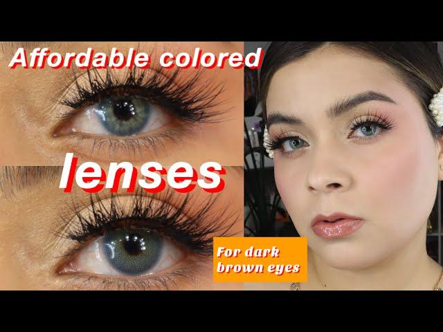 The Most Natural Color Contacts Lenses for dark brown eyes! ￼ANESTHESIA | JUST4KIRA #colorlenses