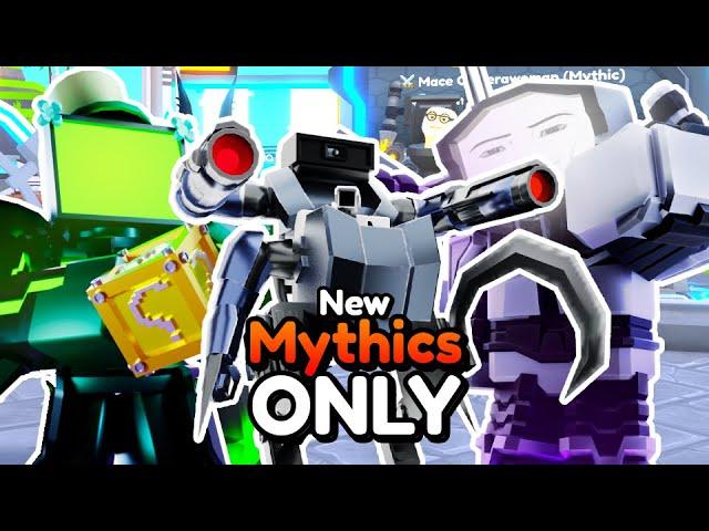 NEW MYTHICS ONLY vs ENDLESS MODE!! (Toilet Tower Defense)