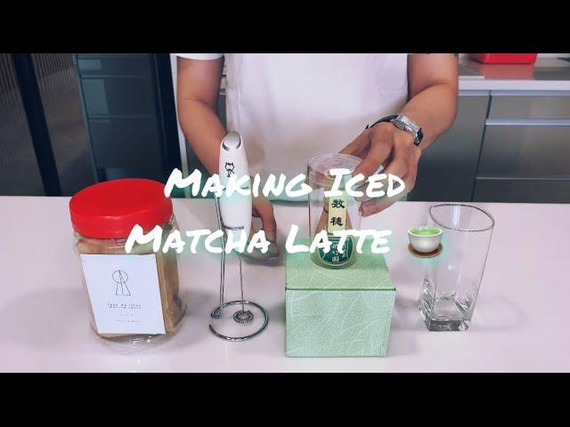 How to make Iced Matcha Latte at home | ft. Niko Neko & Little Rogue