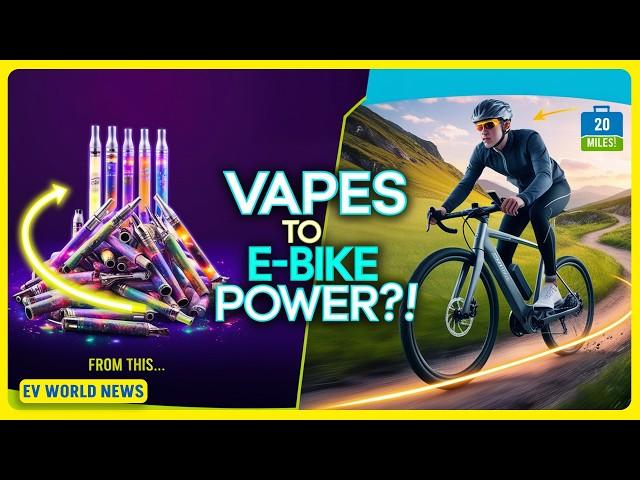 E Bike Made from 130 USED VAPES is a Game Changer