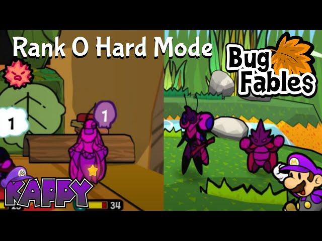 Bug Fables Rank 0 Hard Mode -- Kali/Kabbu + Cenn/Pisci [HARD HITS]