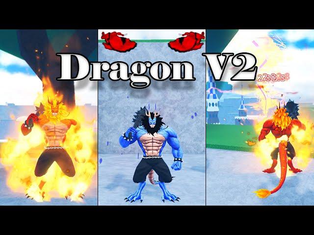 (CODES) Dragon V2 Full Showcase (Fruit Battlegrounds Update)