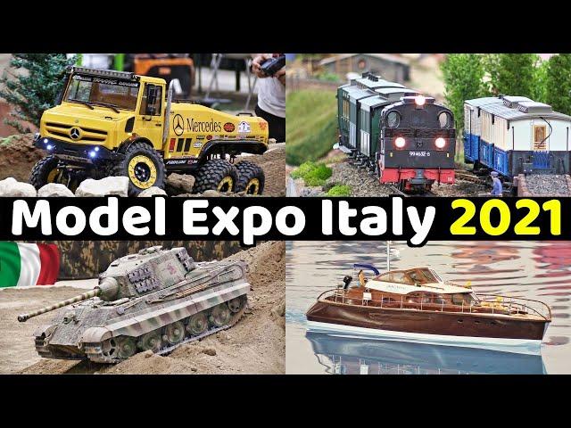 Model Expo Italy 2021 - Verona - Highlights - Boats, Trucks, RC drift, Trains, Lego, Diorama & more!