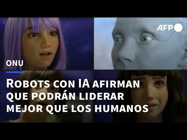 Robots afirman en conferencia de la ONU que un día serán capaces de dirigir el mundo | AFP