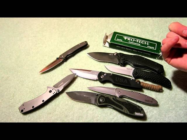 Protech TR3 USA Automatic knife vs Kershaw Speedsafe