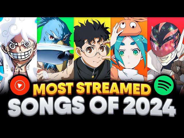 Top 50 Most Streamed Anime Songs of 2024 (SPOTIFY & YT MUSIC)