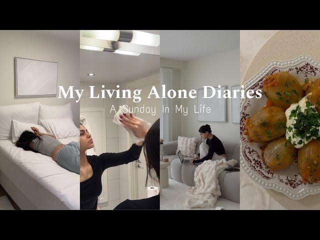 My Living Alone Diaries | A Sunday in my life, deep cleaning, organising, cooking...🫧