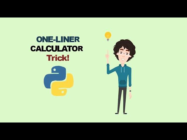 Python Trick: Build a Calculator in just one line! #python #coding