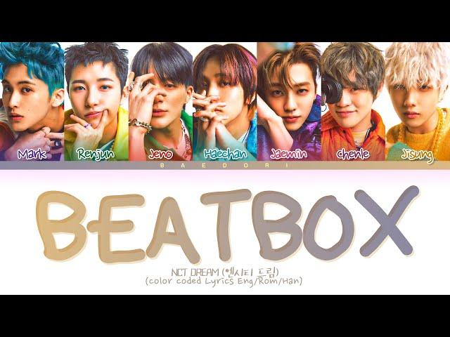 NCT DREAM Beatbox Lyrics (엔시티 드림 Beatbox 가사) (color coded lyrics)