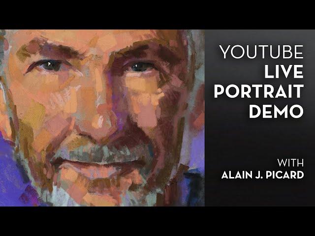 LIVE PORTRAIT DEMO - Bold Mark-Making