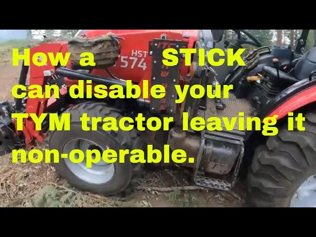 TYM 574 HST tractor- How to disable it with a stick.