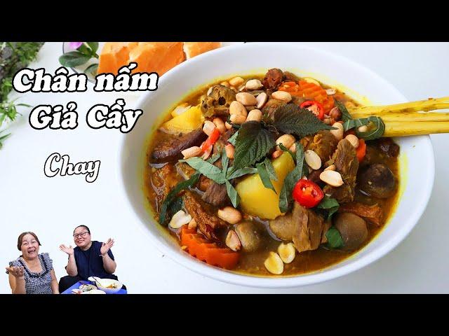 GIẢ CẦY CHAY từ chân nấm rất ngon và dễ làm