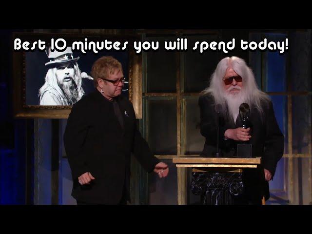 Best Rock'n'Roll Hall of Fame induction you will ever see! Leon Russell 2011 - Take 10 mins now! HD