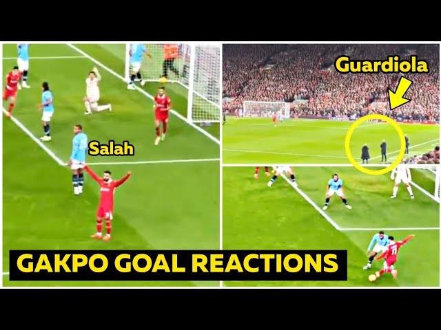 Anfield Erupts with Mind-Blowing Reactions to Cody Gakpo’s GOAL vs Manchester City!