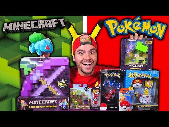 ABRINDO BRINQUEDOS DE POKEMON E MINECRAFT (SURPRESA)