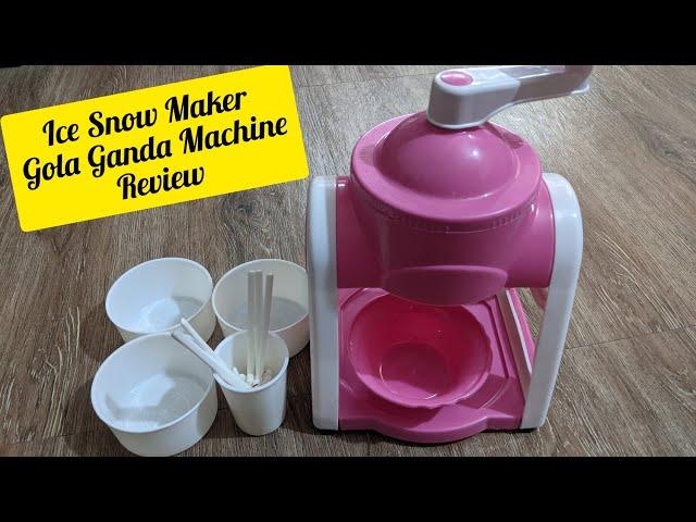 Ice Snow Maker Machine Review | Make Gola Ganda at home | Unboxing | Menu of the day