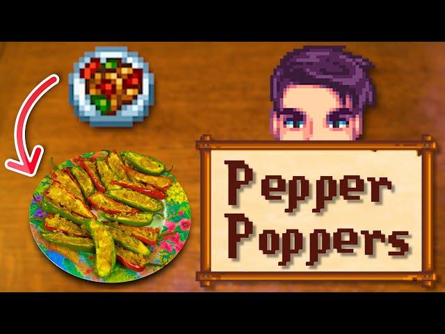 I cooked Shane's pepper poppers in real life