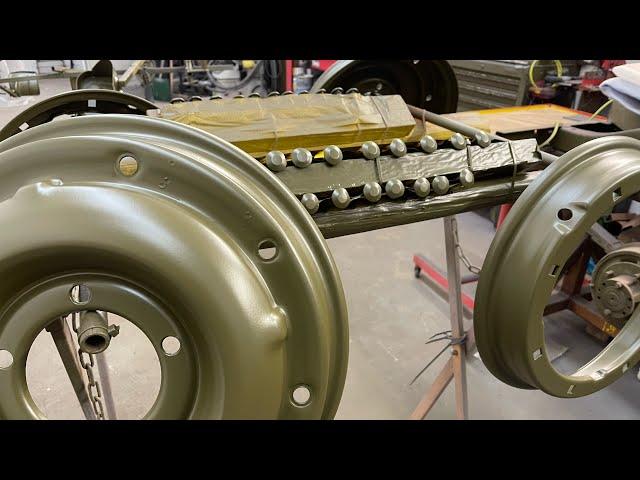 Willys MB Combat rims and painting update