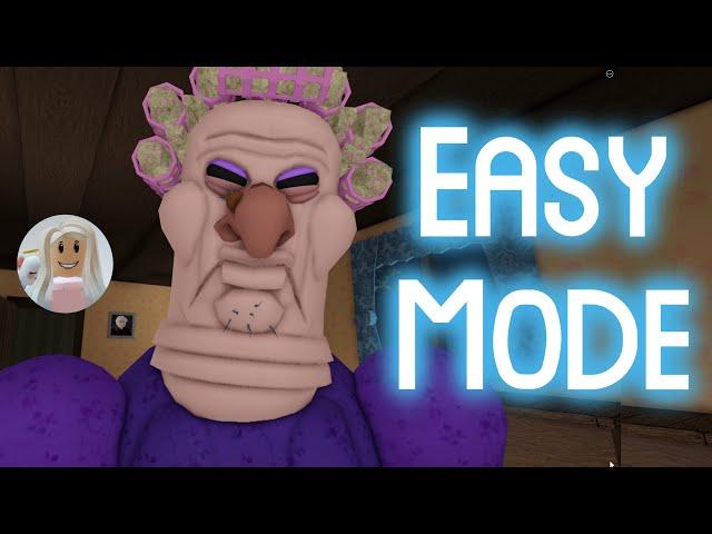 GRUMPY GRAN! (SCARY OBBY) Roblox Gameplay Walkthrough EASY Mode - First Place No Death [4K]