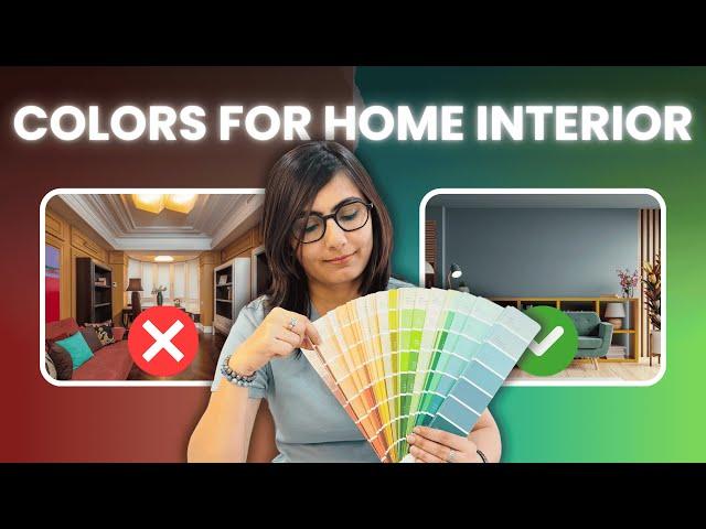 Best Colour Combination For Living Room & Bedroom | Colour Wheel & Colour Theory | Interior Design