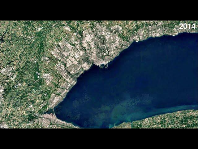 Urban growth of Greater Toronto Area - Time lapse