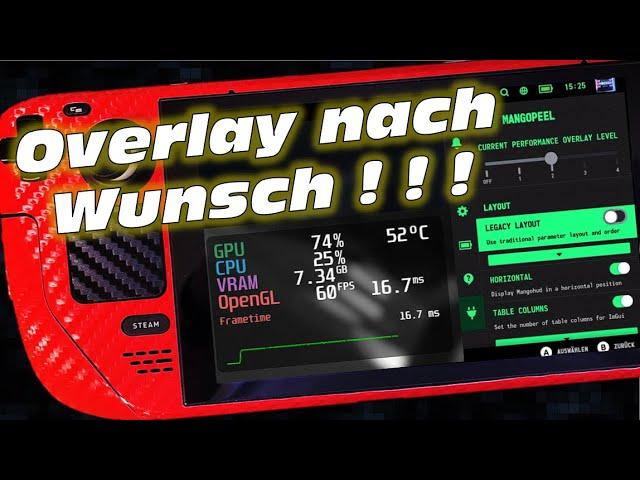 Overlay nach Wunsch für das Steam Deck mit diesen genialen Decky Plugin !