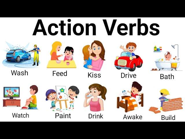 Action Verbs | Common Action Verbs in English | English Vocabulary with Picture | Kids Vocabulary.