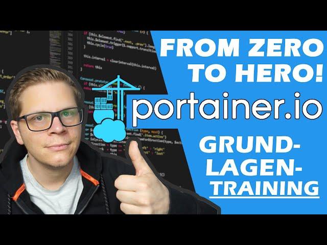 Portainer simply explained. Basics training. Install, update, create containers. #docker