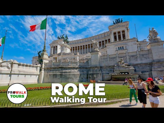 Rome, Italy in 4K – A Full Walk from Start to Finish with Captions - Prowalk Tours