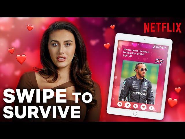 Too Hot To Handle's Chloe Veitch Plays "Swipe to Survive" with F1 Drivers | Netflix