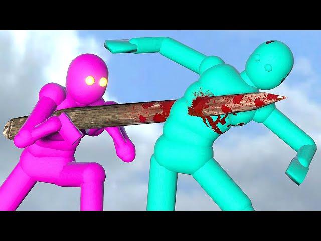 Dynamic AI Realistic Fight Simulation with Active Ragdoll Physics!